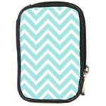 Chevrons Zigzags Pattern Blue Compact Camera Cases