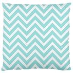 Chevrons Zigzags Pattern Blue Standard Flano Cushion Case (One Side)