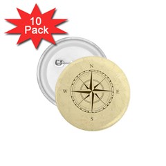 Compass Vintage South West East 1 75  Buttons (10 Pack)