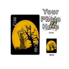 Death Haloween Background Card Playing Cards 54 (mini) 