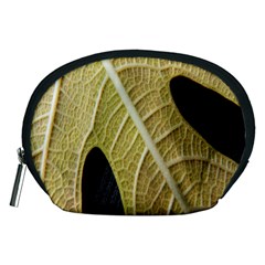Yellow Leaf Fig Tree Texture Accessory Pouches (medium)  by Nexatart