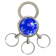 Star Bokeh Background Scrapbook 3-ring Key Chains by Nexatart