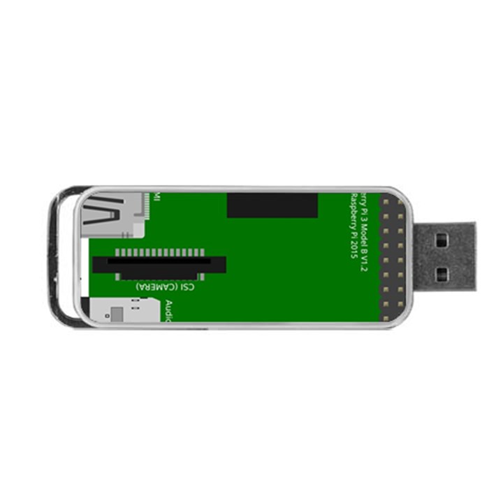 Raspberry Pi 3 Vector Portable USB Flash (Two Sides)