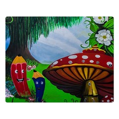 Kindergarten Painting Wall Colorful Double Sided Flano Blanket (large)  by Nexatart