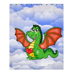 Dragon Heart Kids Love Cute Shower Curtain 60  X 72  (medium)  by Nexatart