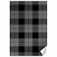Plaid Checks Background Black Canvas 20  X 30   by Nexatart