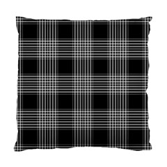 Plaid Checks Background Black Standard Cushion Case (one Side) by Nexatart