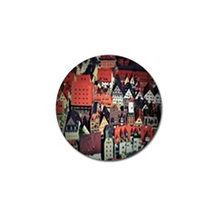 Tilt Shift Of Urban View During Daytime Golf Ball Marker (4 Pack)