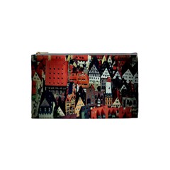 Tilt Shift Of Urban View During Daytime Cosmetic Bag (small) 