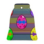 Holidays Occasions Easter Eggs Bell Ornament (Two Sides) Front