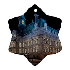 Montreal Quebec Canada Building Snowflake Ornament (two Sides)