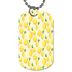 Pattern Template Lemons Yellow Dog Tag (one Side)