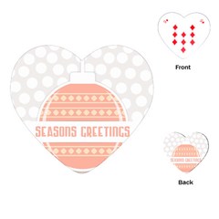 Merry Christmas Playing Cards (heart) 