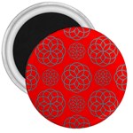 Geometric Circles Seamless Pattern 3  Magnets