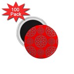 Geometric Circles Seamless Pattern 1.75  Magnets (100 pack) 