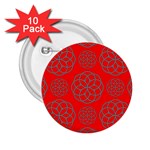 Geometric Circles Seamless Pattern 2.25  Buttons (10 pack) 