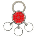 Geometric Circles Seamless Pattern 3-Ring Key Chains