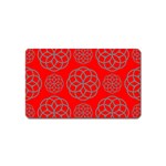 Geometric Circles Seamless Pattern Magnet (Name Card)