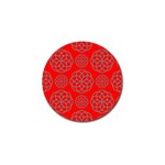 Geometric Circles Seamless Pattern Golf Ball Marker (4 pack)