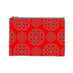 Geometric Circles Seamless Pattern Cosmetic Bag (Large) 