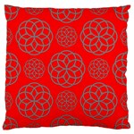 Geometric Circles Seamless Pattern Large Flano Cushion Case (Two Sides)