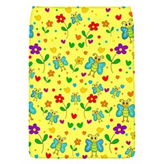 Cute Butterflies And Flowers - Yellow Flap Covers (s)  by Valentinaart