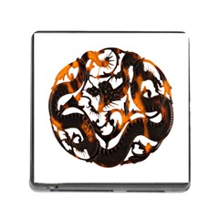 Ornament Dragons Chinese Art Memory Card Reader (square) by Nexatart