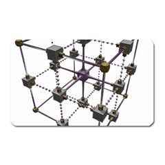 Grid Construction Structure Metal Magnet (rectangular) by Nexatart