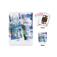 Background Color Circle Pattern Playing Cards (mini) 