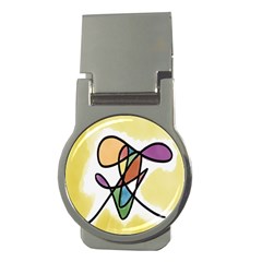 Art Abstract Exhibition Colours Money Clips (round) 