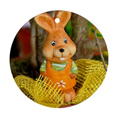 Easter Hare Easter Bunny Round Ornament (two Sides)