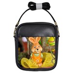 Easter Hare Easter Bunny Girls Sling Bags Front
