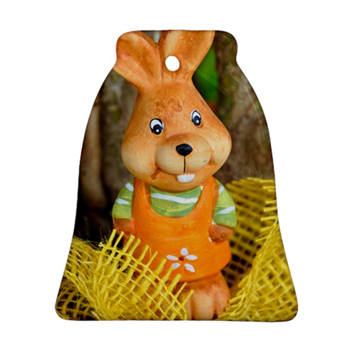 Easter Hare Easter Bunny Bell Ornament (Two Sides)