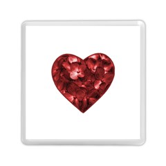 Floral Heart Shape Ornament Memory Card Reader (square)  by dflcprints