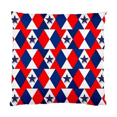 Patriotic Red White Blue 3d Stars Standard Cushion Case (one Side) by Nexatart