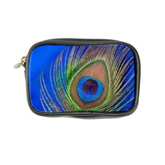 Blue Peacock Feather Coin Purse by Amaryn4rt