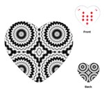 Pattern Tile Seamless Design Playing Cards (Heart) 