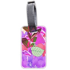 Abstract Flowers Digital Art Luggage Tags (two Sides)