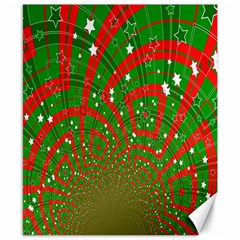 Background Abstract Christmas Pattern Canvas 8  X 10 