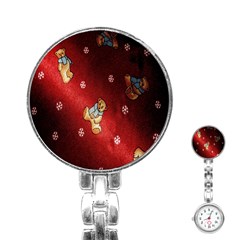 Background Fabric Stainless Steel Nurses Watch by Nexatart