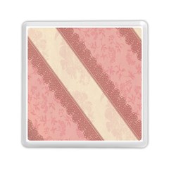 Background Pink Great Floral Design Memory Card Reader (square) 