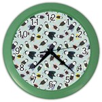Bees Animal Pattern Color Wall Clocks Front