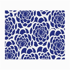 Blue And White Flower Background Small Glasses Cloth (2-side) by Nexatart