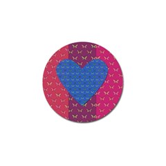 Butterfly Heart Pattern Golf Ball Marker (4 Pack)