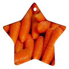 Carrots Vegetables Market Ornament (star)