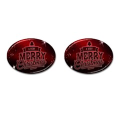 Christmas Contemplative Cufflinks (oval) by Nexatart