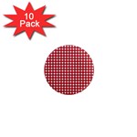 Christmas Paper Wrapping Paper 1  Mini Magnet (10 pack)  Front