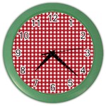 Christmas Paper Wrapping Paper Color Wall Clocks