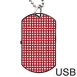 Christmas Paper Wrapping Paper Dog Tag USB Flash (One Side)