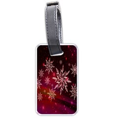 Christmas Snowflake Ice Crystal Luggage Tags (one Side) 